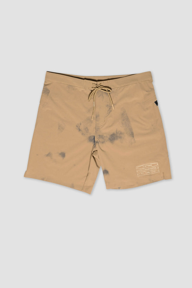 Full Rotation Performance Boardshorts - Ash Brown Spray