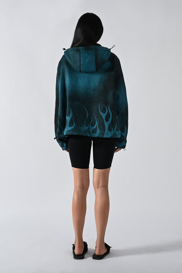 Traction Hooded Fleece Jacket - Teal