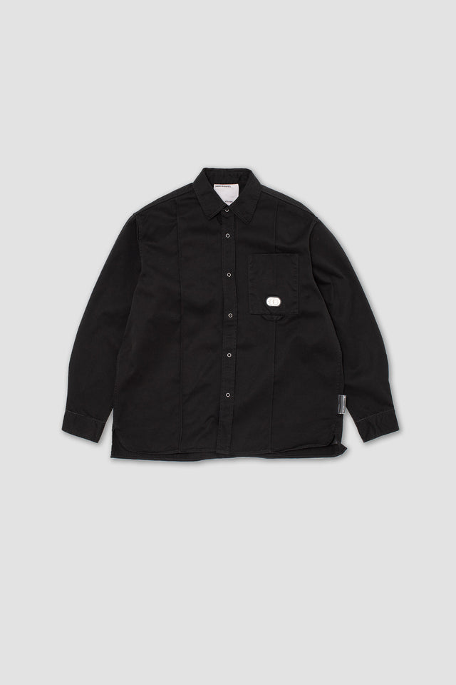 Concave Oversize Shirt - Black