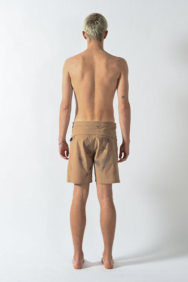 Full Rotation Performance Boardshorts - Ash Brown Spray
