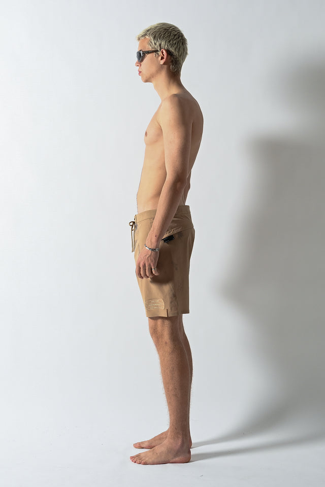 Full Rotation Performance Boardshorts - Ash Brown Spray
