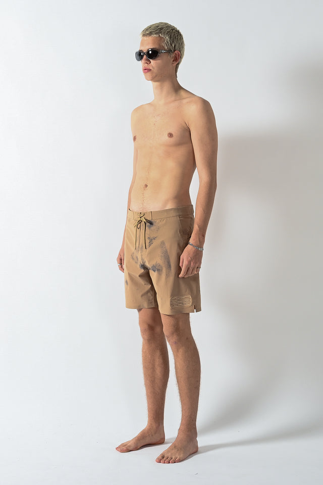 Full Rotation Performance Boardshorts - Ash Brown Spray