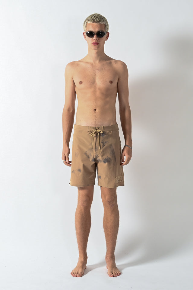 Full Rotation Performance Boardshorts - Ash Brown Spray