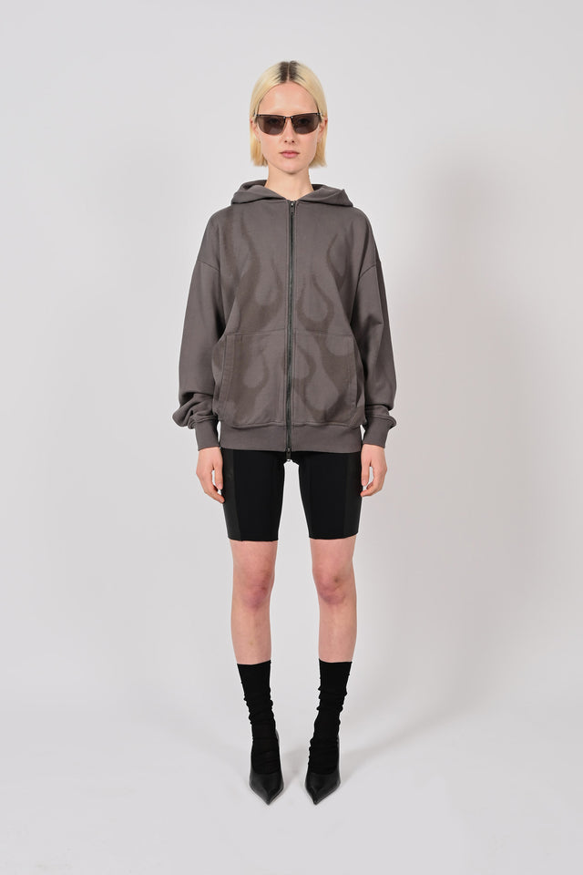 Flame Spray Zip Hood Unisex