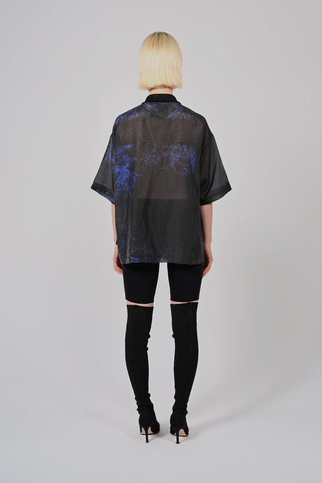 Sheer Black Sea Polo Tee Unisex