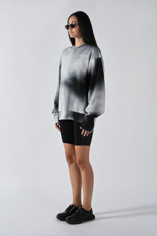 Cut Off Crew Sweater - Moonscape