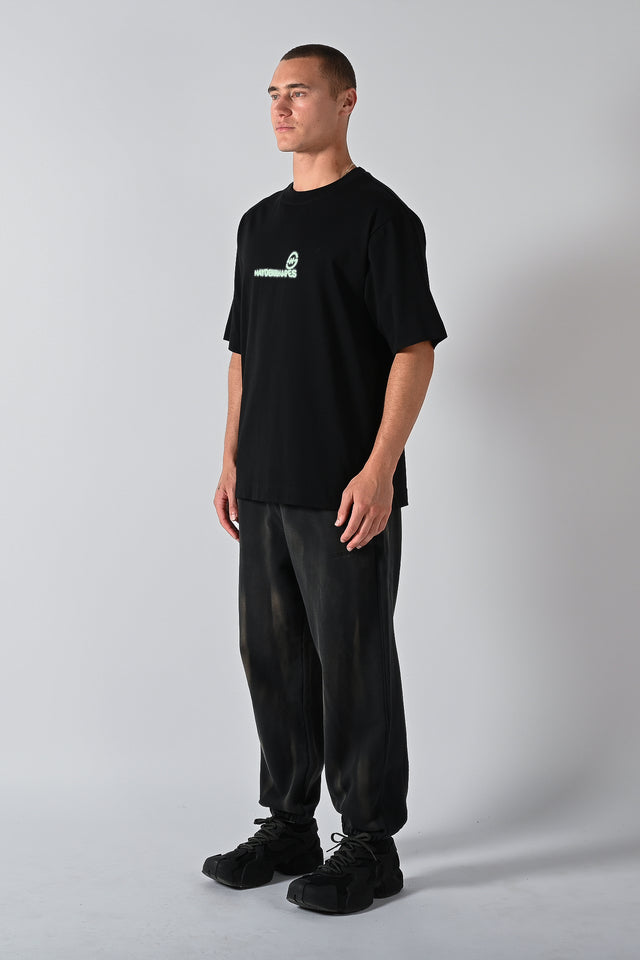 Volume Track Pants - Black Spray