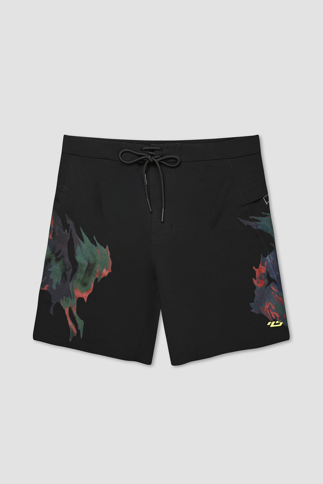 Full Rotation Boardshorts Bleached Flame