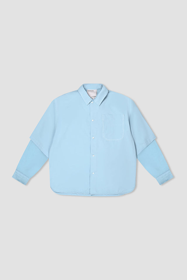 LS Double Layer Wave Seam Shirt