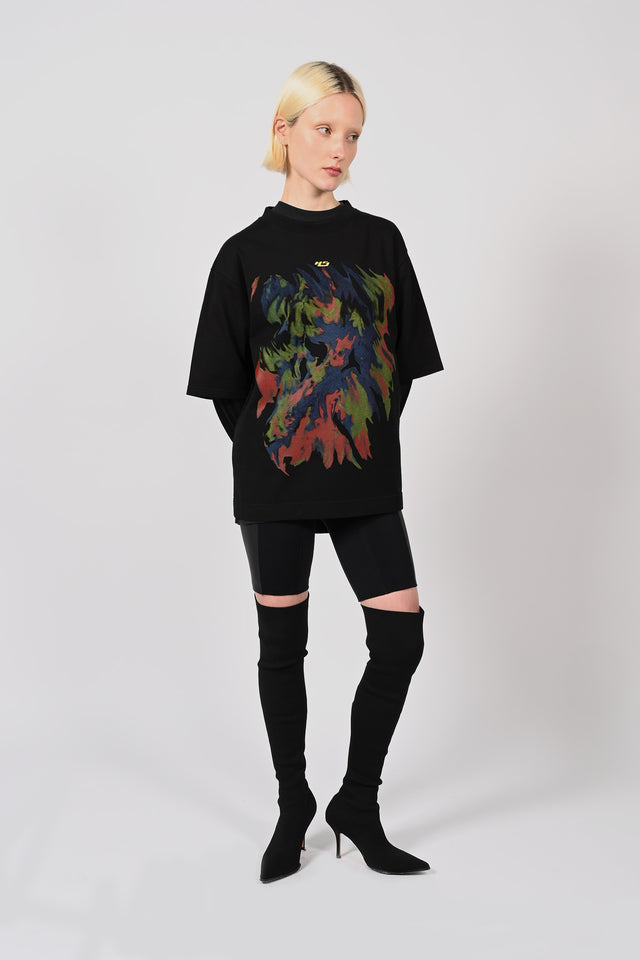 LS Double Tee Bleached Flame Unisex