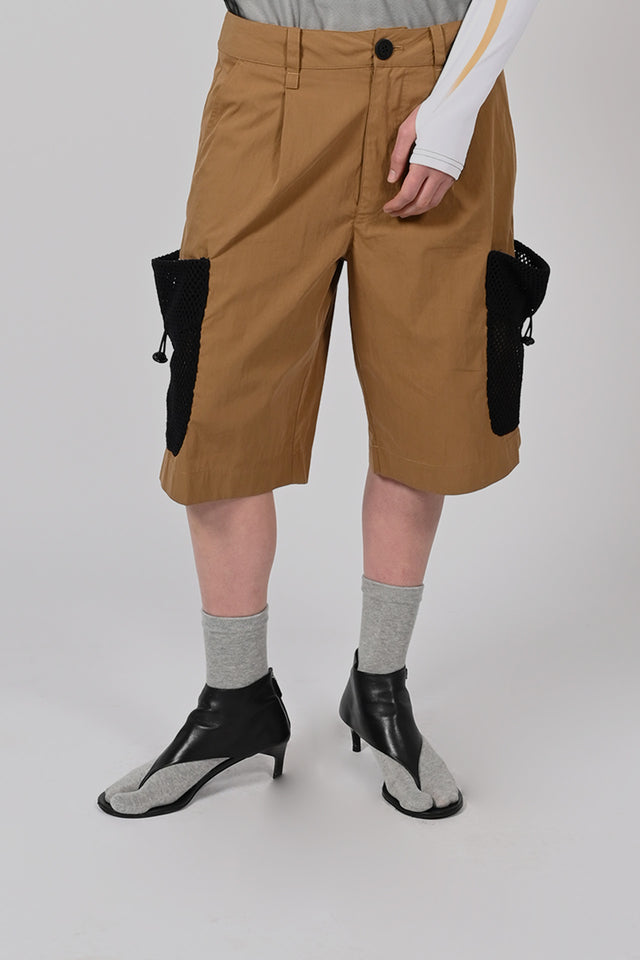 Net Pocket Cargo Shorts Unisex