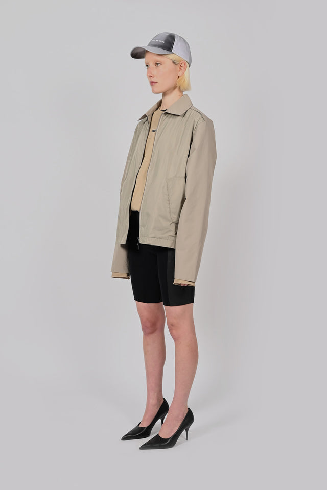 Wave Seam Cropped Jacket Unisex