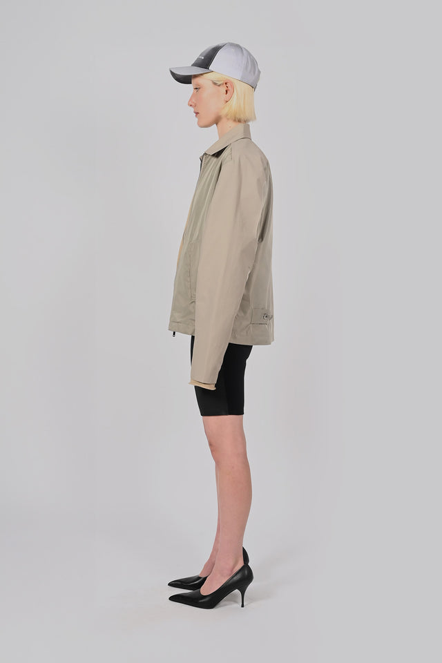 Wave Seam Cropped Jacket Unisex