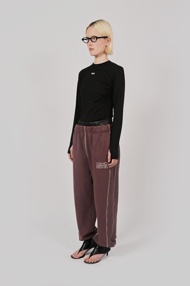 Volume Track Pants - Burgundy Unisex