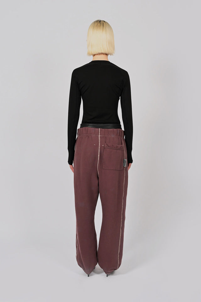 Volume Track Pants - Burgundy Unisex