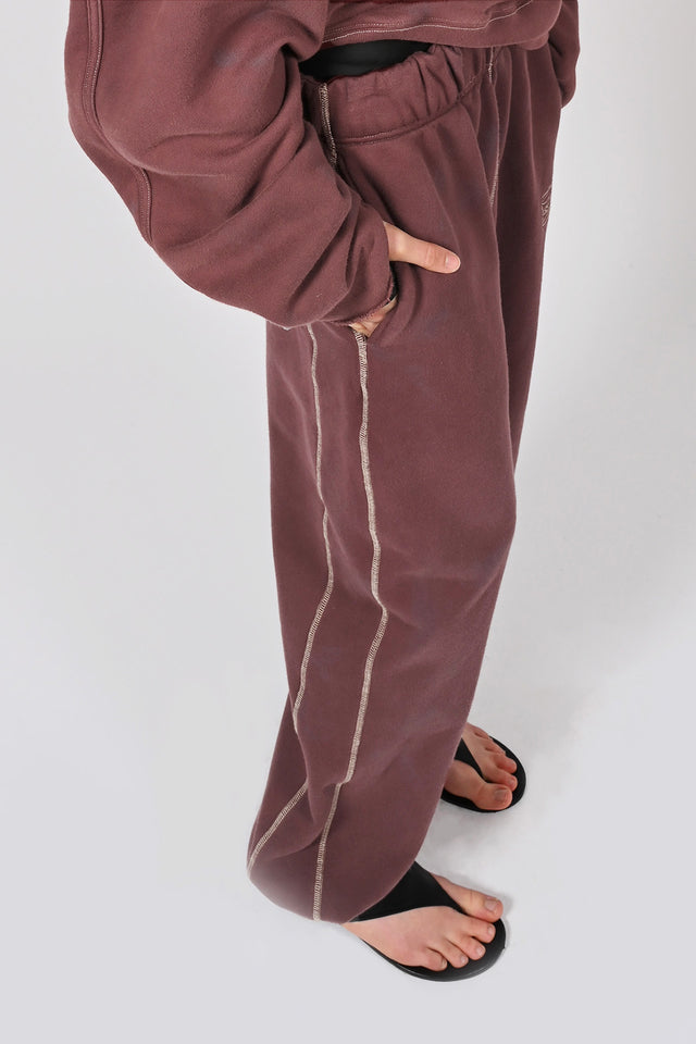 Volume Track Pants - Burgundy Unisex