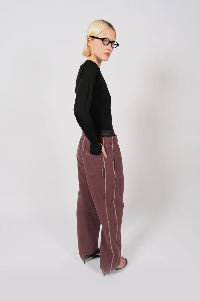 Volume Track Pants - Burgundy Unisex