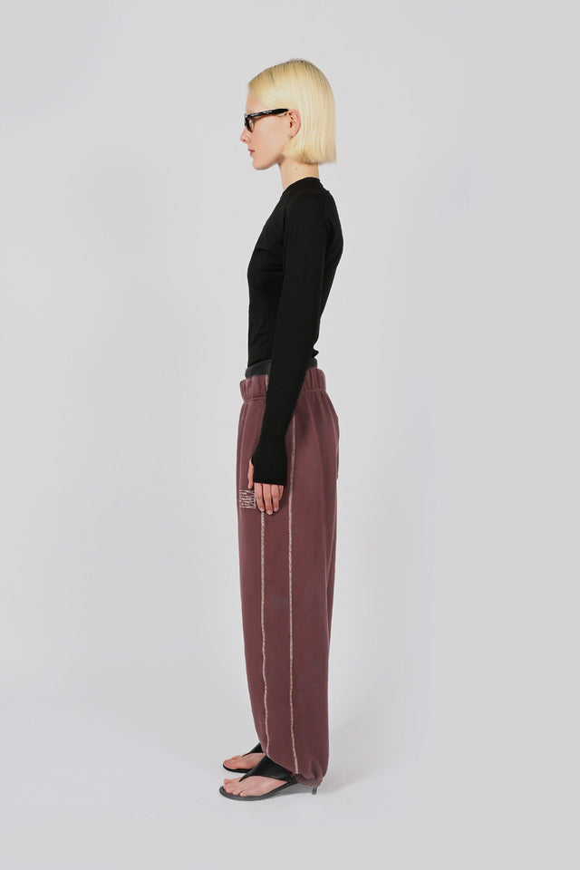 Volume Track Pants - Burgundy Unisex