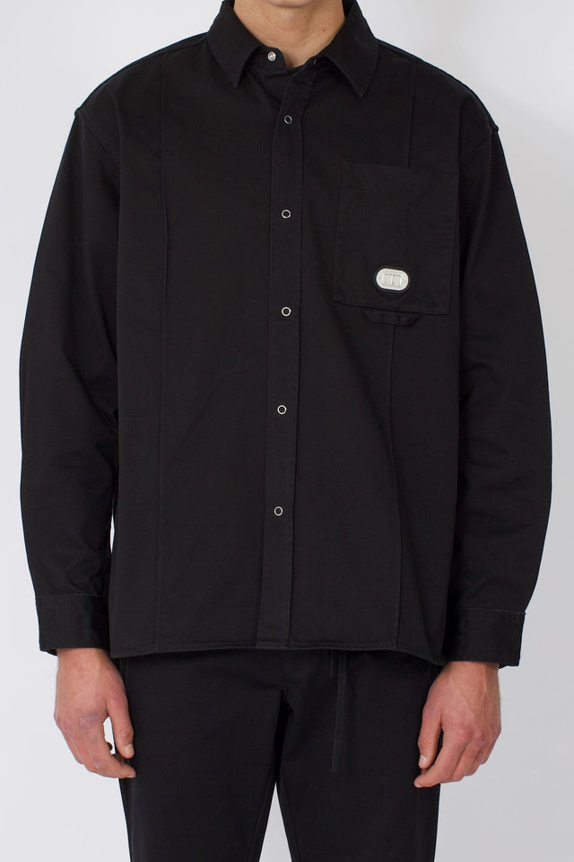 Concave Oversize Shirt - Black